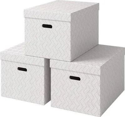 Immagine prodotto di Scatole di cartone - 46 litri - 100% riciclato - set di 3