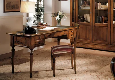 Immagine prodotto di Schreibtisch Sekretär Italienische Möbel Tisch Stuhl Set Büro 2tlg Schreibtische