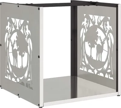 Produktbild von vidaXL Brennholzregal 40x40x40 cm Edelstahl