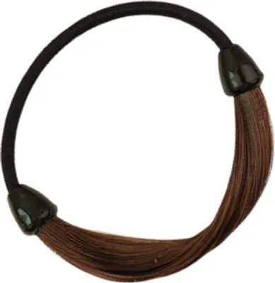 Immagine prodotto di INF 2 Pezzi di Elastici per Capelli Alla Moda, Elastico per Capelli a Coda di Cavallo ad Alta Elasticità Marrone scuro