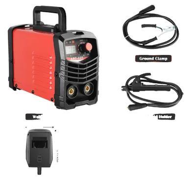 Obrázok produktu pre Zváračka, digitálny displej LCD, IGBT invertor, 220V zástrčka EÚ červená