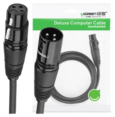 Immagine prodotto di Cavo da Xlr femmina a Xlr maschio Ugreen 20710B - 2M (nero)