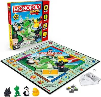 Immagine prodotto di Gioco Monopoly Junior Hasbro in portoghese Multicolore  Bambini Multicolore Taglia unica