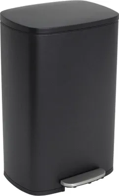 Produktbild von Küchenabfallbehälter 50l Matt Schwarz Edelstahl Softclose