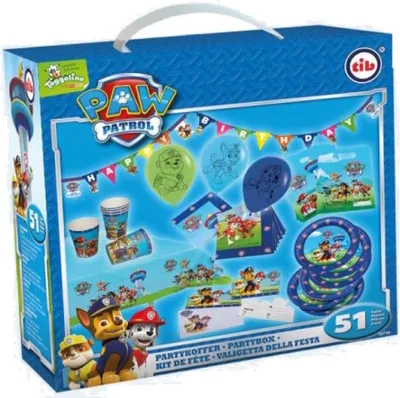 Produktbild von Paw Patrol - Walizka imprezowa dla 6 osób - chłopcy