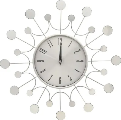 Produktbild von vidaXL Wanduhr Silbern 40 cm Metall