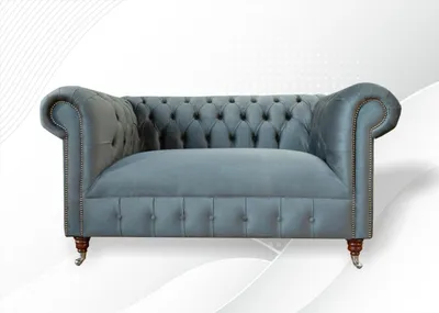 Produktbild von Chesterfield Sofa Luxus Möbel Zweisitzer Couchen Sofas Sitz Textil Stoff Neu