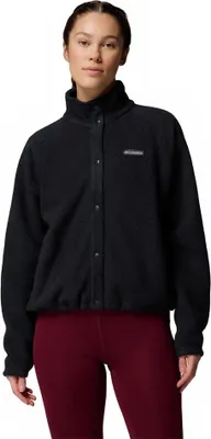 Produktbild von Columbia Jasper Ridge™ Pebbled Snap Fleece Mit Durchgehendem Reißverschluss Schwarz M Frau Schwarz M