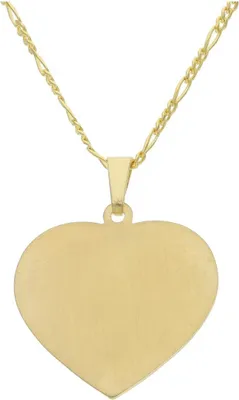 Produktbild von JuwelmaLux Anhänger Herz Gravurplatte 333 Gold JL14-02-0266