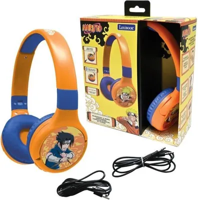 Immagine prodotto di Cuffie, Bluetooth, pieghevoli, design Naruto, limite di volume 85 dB, con cavo/senza cavo, LEXIBOOK