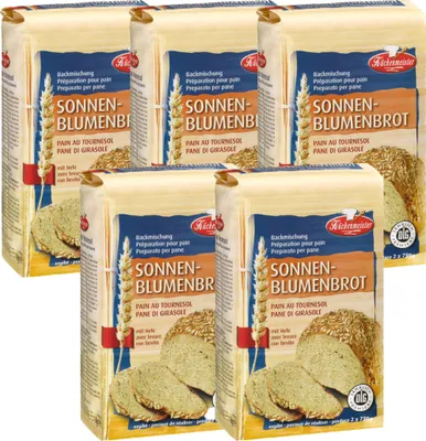 Produktbild von BIELMEIER Brotbackmischung Sonnenblumenbrot 5 Stück á 1000 g Küchenmeister
