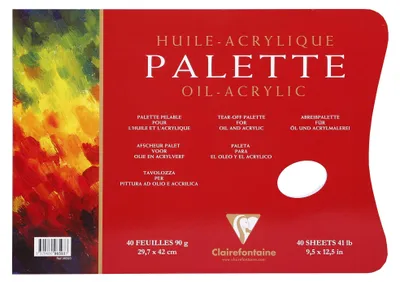 Produktbild von Clairefontaine 96592C, Weiß, Acrylfarbe, Ölfarbe, 40 Stück(e), 297 mm, 420 mm