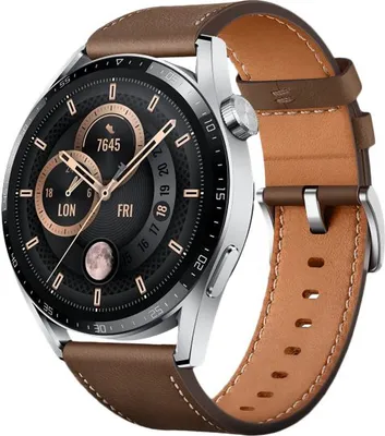Produktbild von Huawei Watch GT3 46mm (Jupiter B29V) Stainless Steel, Leather