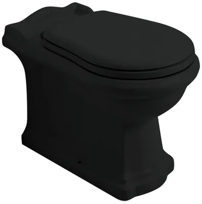 Produktbild von Kerasan RETRO WC Becken 39x61cm, Abgang senkrecht/waagerecht, schwarz matt