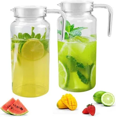 Productafbeelding van Set van 2 glazen waterkannen 1,25 liter