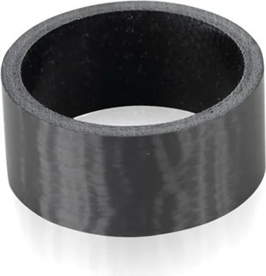 Image de XLC A-Head Spacer noir 15 mm, 1 1/8', carbone (1 pièce)