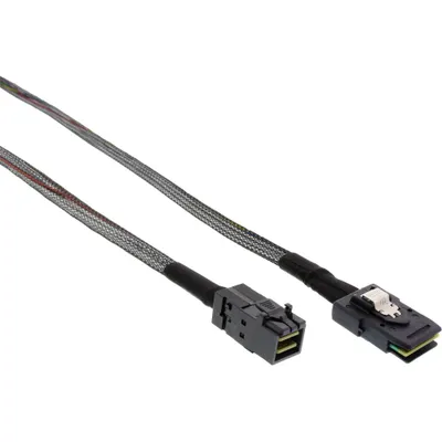 Produktbild von InLine Mini-SAS HD Kabel, SFF-8643 zu SFF-8087, mit Sideband, 1m, 1 m, SFF-8087, SFF-8087, Männlich/Männlich, Schwarz, 59 g