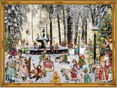 Image de Calendrier de l'Avent, style victorien « À la fontaine »