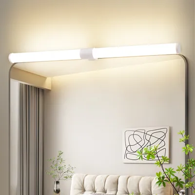 Immagine prodotto di ZMH lampada a specchio LED 60CM morsettizzabile IP44 8W parete luce bianca 4000K bianco neutro moderno