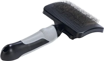 Immagine prodotto di Spazzola autopulente per cani Beeztees nero/grigio 19 cm