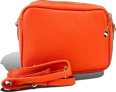 Image de Sac Florence en cuir orange D2OTF809O