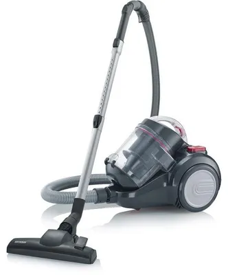 Image de Aspirateur Traineau sans Sac Cyclonique SEVERIN CY7089, 750 W, 2 L, 79 dB, Noir/Rouge