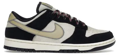 Produktbild von Nike Dunk Low LX Black Suede Team Gold (Women's) - EU 38.5