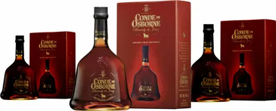 Produktbild von 3 x Conde de Osborne Cristal 40,5% vol in edler Geschenkverpackung