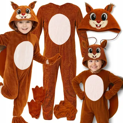 Obrázek produktu pro Hopki Kostým veverky kigurumi pro děti velikost 122-128