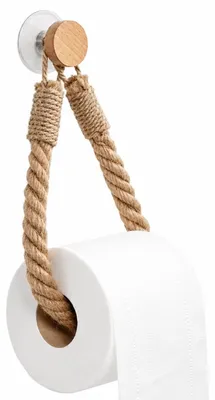 Immagine prodotto di Portarotolo da bagno Jumada - Adesivo - Materiale: iuta - 1 pezzo