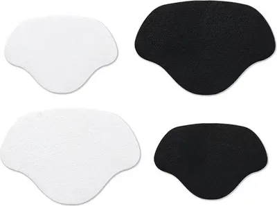 Produktbild von 4 Paar Sportschuh-Reparaturflicken (groß + klein) – schwarz + weiß