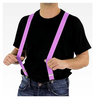 Produktbild von Rosa Hosenträger für Damen und Herren für Clownkostüme zu Karneval und Fasching