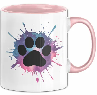 Produktbild von Hund Tierliebhaber Tasse Geschenk Lustige Geschenkidee Spruch (Rosa)