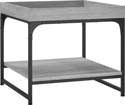 Produktbild von vidaXL Couchtisch Grau Sonoma 49,5x49,5x45 cm Holzwerkstoff