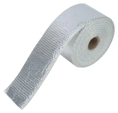 Obrázek produktu pro 5m Silver Car Heat Insulation Exhaust Header Pipe Wrap Cloth with Strap Auto Accessories
