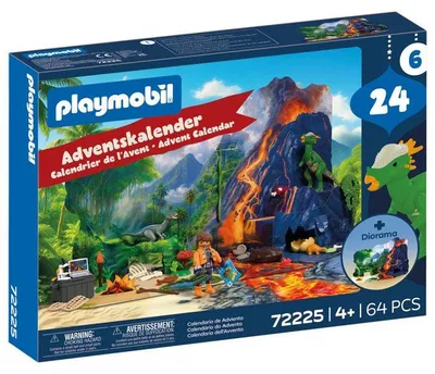 Obrázok produktu pre PLAYMOBIL 72225 Vianočný kalendár s dinosauromi