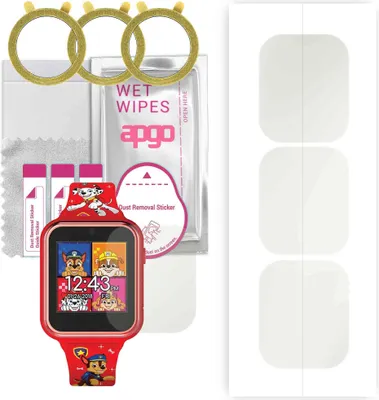 Produktbild von apgo 3 Stück Schutzfolie, Matt, kompatibel mit Accutime PAW4275AZ Smartwatch, Hydrogel Displayschutzfolie mit Positionierhilfe, Displayfolie, robust und kratzfest