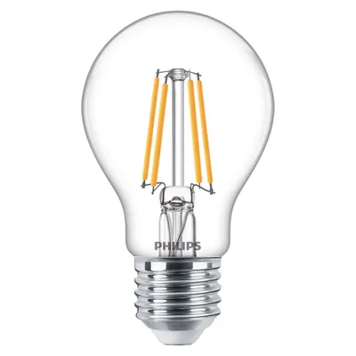 Produktbild von Philips LED Filament Leuchtmittel A60 Birne 4,5W = 40W E27 klar 470lm warmweiß 2700K DIMMBAR