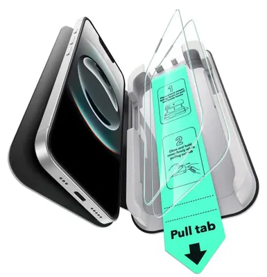 Produktbild von ESR UltraFit Hartglas-Hülle aus 2er-Set für iPhone 13, 13 Pro, 14, 16e