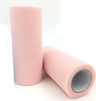 Image de Tulle 2 rouleaux Tulle multicolore au mètre, Rouleau de tissu Tulle, 15cm x 90M ruban de tulle Tulle décoratif, Rouleau de tulle pour le bricolage Tutu Jupes Mariage Fête Décoration