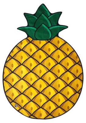 Produktbild von Rundes XXL Strandtuch mit Ananas-Motiv