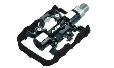 Produktbild von KTM Klickpedale Combi Silber/Schwarz, Aluminium 104x63,2x28mm