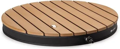 Productafbeelding van Tuindouche met Aluminium en Houtlook - Campingdouche met Draaggreep en Verstelbare Hoogte