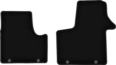 Image de Wielganizator Tapis avant de sol velours sur-mesure pour Renault Trafic III (2014-, fourgonnette) noir, jeu 2 pièces, fixations
