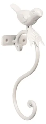 Immagine prodotto di Clayre & Eef Gancio da parete Bird 4x7x19 cm Ferro bianco