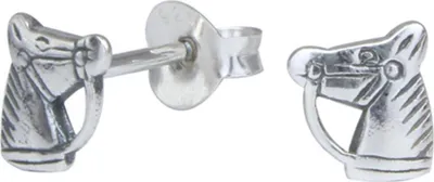 Produktbild von Kinderohrstecker: Mädchen Ohrringe Silber „Pferd“
