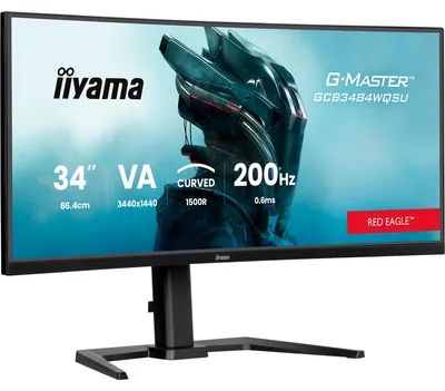 Immagine prodotto di iiyama G-MASTER GCB3484WQSU-B2, 86,4 cm (34"), 3440 x 1440 pixel, UltraWide Quad HD, LCD, Nero
