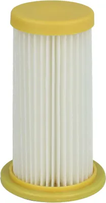 Produktbild von vhbw Faltenfilter kompatibel mit Philips FC8261, FC8257/01 ParquetCare, FC8256/01 HomeCare, FC8028 Staubsauger - Patronenfilter Gelb Weiß