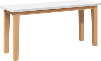 Immagine prodotto di Panca 90 cm Bianco in Legno Massello di Hevea