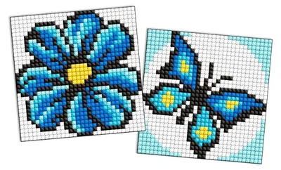 Productafbeelding van Diamantmozaïek voor kinderen - Magnetisch - Blauw - Ideyka
